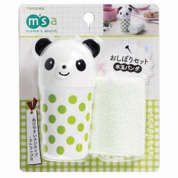 Towel & Case Set \'Dot & Panda\'