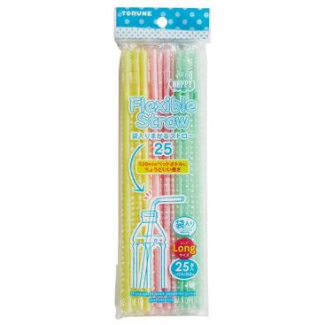 Packed Flexible Straw 25P [L] 25cm