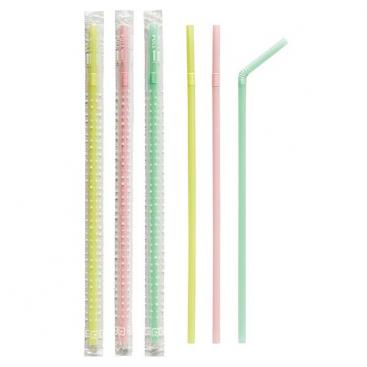 Packed Flexible Straw 25P [L] 25cm