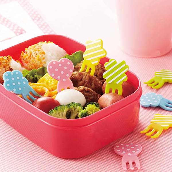 フォークピック ドットボーダー [P-3283] - 330円 : TORUNE／トルネの楽しいランチグッズ