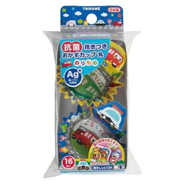 抗菌抱きつきおかずカップ　丸　のりもの