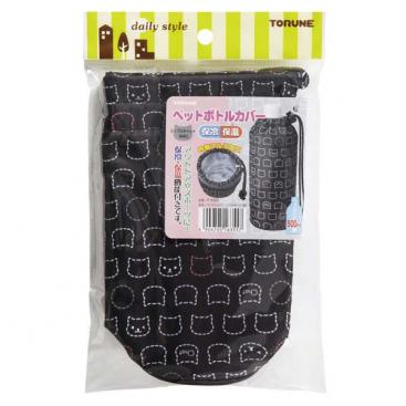 ペットボトルカバー　シンプルキャット（BK）
