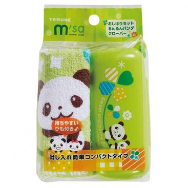 おしぼりセット　るんるんパンダ　クローバー