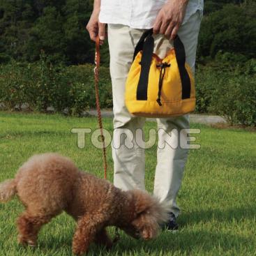 巾着にもなる おさんぽバッグ イエロー