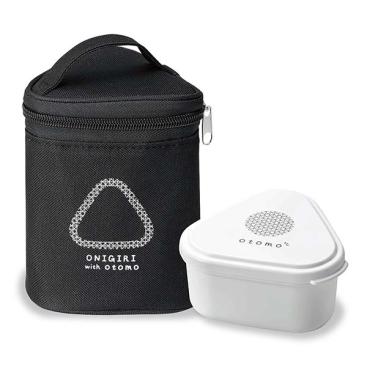 おかず容器付き 保冷おにぎりケース 2個用（BK）