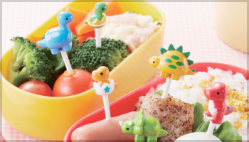 Torune Food Pick, Leaves Shape-Bento Box, Mini, Lunch Box Accessories-Child-  MULTICOLORED 