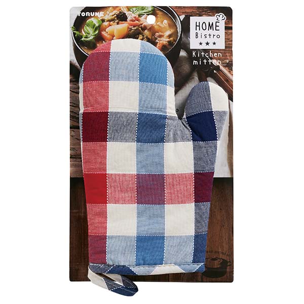 Home Bistro - Kitchen Mitten 'Blue Checkered' [MTN-104] : TORUNE ...