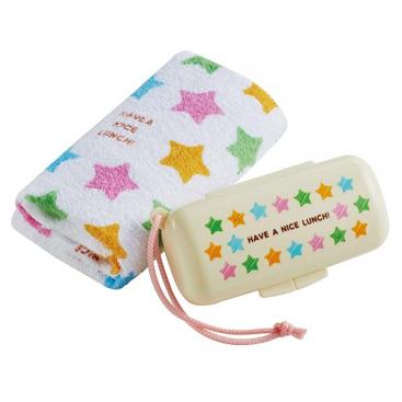 Towel & Case Set \'Pastel Star\'