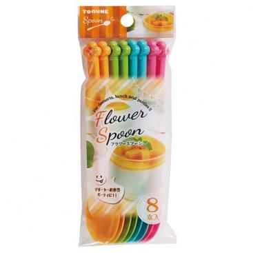 4 Colors Flower Spoon - 8 set