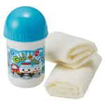 Towel & Anti-Bacterial Case Set 'Go Go Town Vehicles'